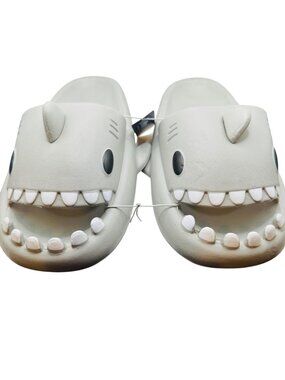 Shark Shaped Freestyle M/L Grey Slides With Fun 3D Details Comfortable EVA Mater
